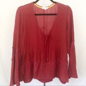 ✨ burnt orange blouse